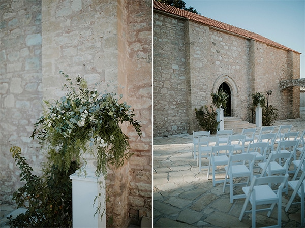 Simple boho διακοσμηση εκκλησιας