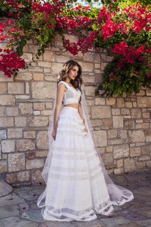 Atelier Zolotas two-piece νυφικό φόρεμα