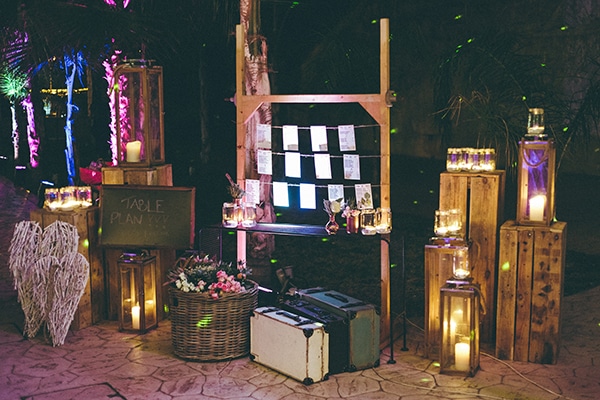 Vintage στολισμος δεξιωσης