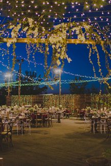 Στολισμος δεξιωσης με fairy lights Στολισμος δεξιωσης με fairy lights