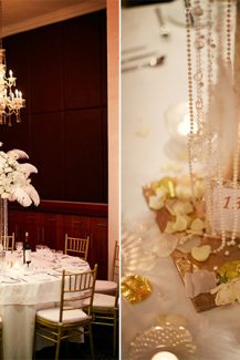 Gatsby style διακοσμηση δεξιωσης