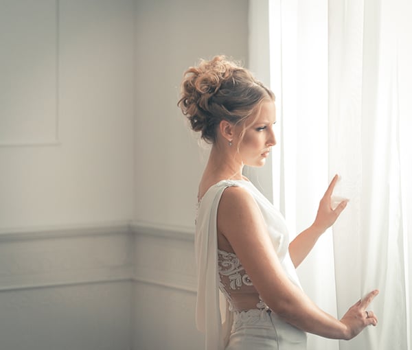 Elegant νυφικό χτένισμα