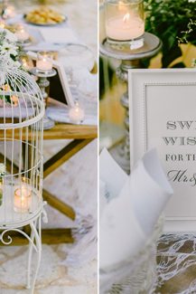 Ρομαντικη και elegant διακοσμηση δεξιωσης