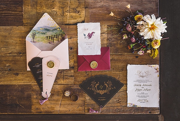 Προσκλητήρια γάμου με θέμα winery wedding