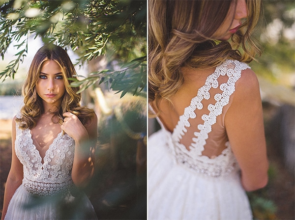 Νυφικό χτένισμα με χαλαρές μπούκλες