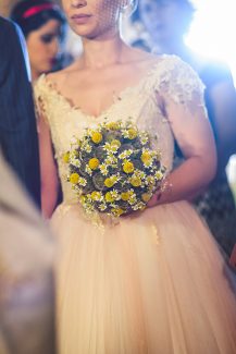 Νυφική ανθοδέσμη με χαμομήλι