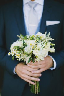 Νυφική ανθοδέσμη με χαμομήλι