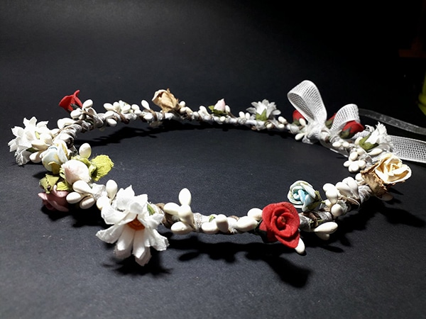 Στεφανα γαμου με λουλουδια