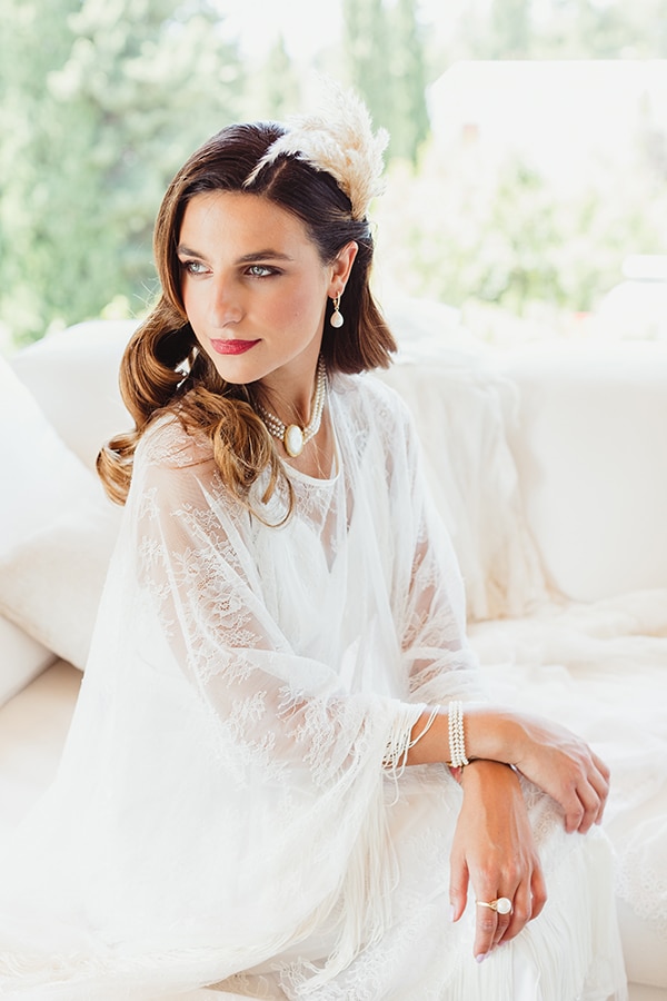 Μακιγιαζ νυφης με εντονο κραγιον