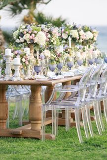 Ονειρικη διακοσμηση δεξιωσης γαμου