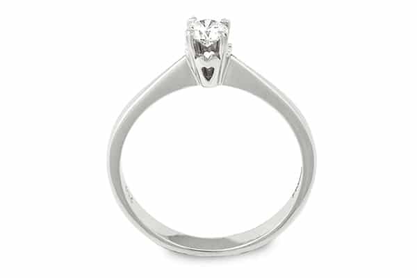 Λευκοχρυσα μονοπετρα δαχτυλιδια