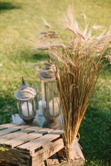 Στολισμος δεξιωσης με σταχυα