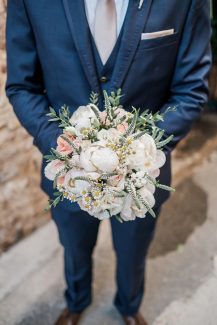 Νυφική ανθοδέσμη με παιώνιες