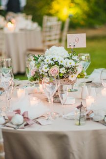 Glam romantic στολισμος δεξιωσης