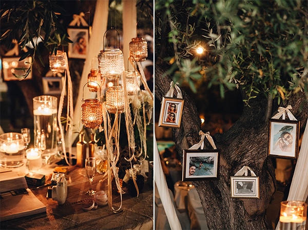 Πρωτοτυπη ιδεα στολισμου με φωτογραφιες του ζευγαριου