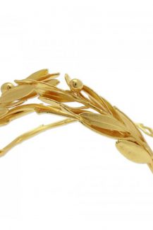 Χρυσο νυφικο αξεσουαρ για τα μαλλια