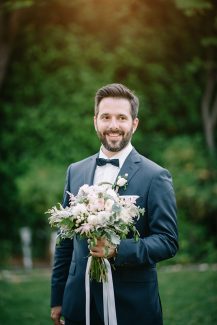 Νυφική ανθοδέσμη με αστίλβη