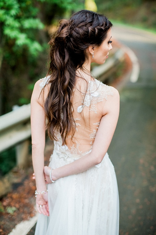 Wavy χτένισμα νύφης