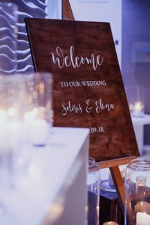 Πινακιδα καλοσωρισματος των καλεσμενων σας