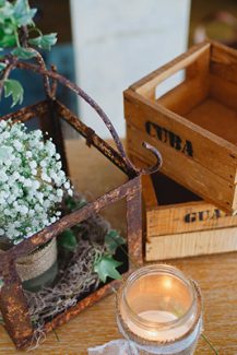 Ρουστικ στολισμος δεξιωσης γαμου