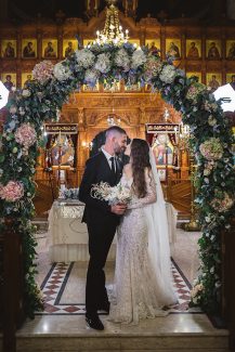 Αψιδα με ορτανσιες