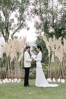 Μοναδικές ιδέες για διακόσμηση του χώρου της δεξίωσης γάμου με pampas grass