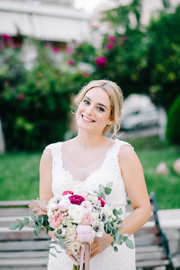 Νυφική ανθοδέσμη με ανεμώνες