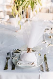 Chic μπομπονιέρα με λευκό τούλι