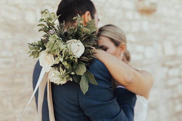 Chic νυφική ανθοδέσμη