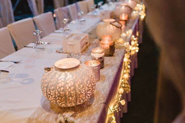 Στολισμος χωρου δεξιωσης με κερια