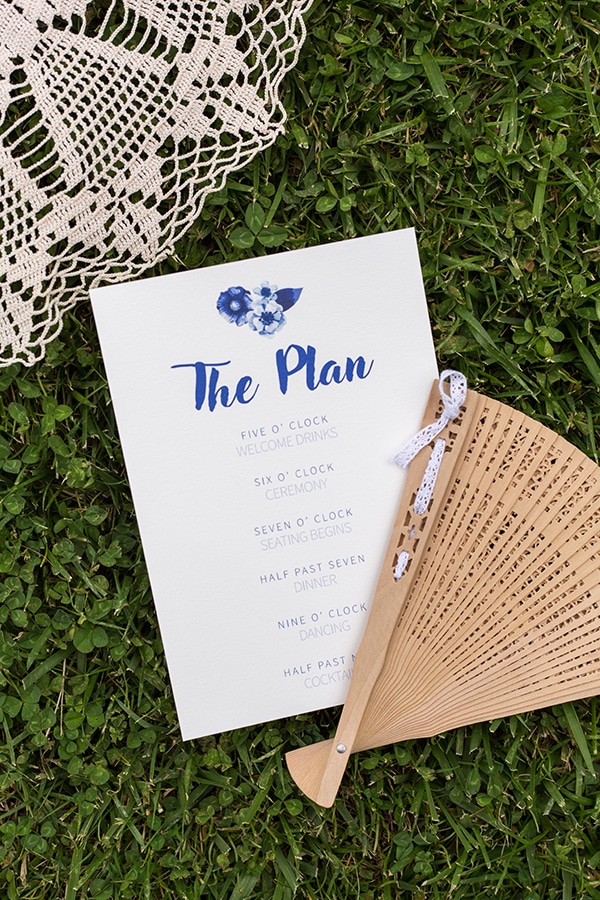 Προσκλητήρια γάμου σε μπλε αποχρώσεις