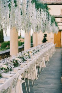 Πανεμορφος στολισμος με κρεμαστα λουλουδια