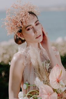 Λουλουδενιο νυφικο headpiece Λουλουδενιο νυφικο headpiece