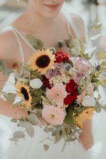 Μοναδική νυφική ανθοδέσμη