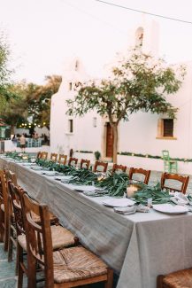 Στολισμος τραπεζιου δεξιωσης με κερια