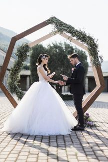 Ιδιαιτερη ξυλινη αψιδα