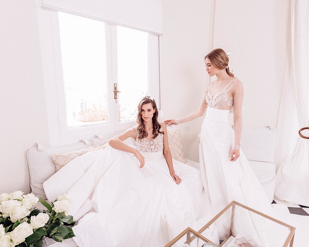 Ονειρική συλλογή νυφικών φορεμάτων με Γαλλικές δαντέλες και μεταξωτά τούλια | Maison Renata Marmara