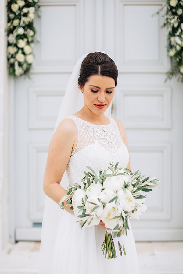 Ρομαντική νυφική ανθοδέσμη με παιώνιες Ρομαντική νυφική ανθοδέσμη με παιώνιες