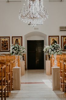 Chic στολισμός εκκλησίας