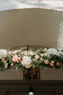 Στολισμός εισόδου με γιρλάντα