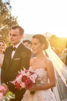 Ανθοδέσμη σε ροζ αποχρώσεις