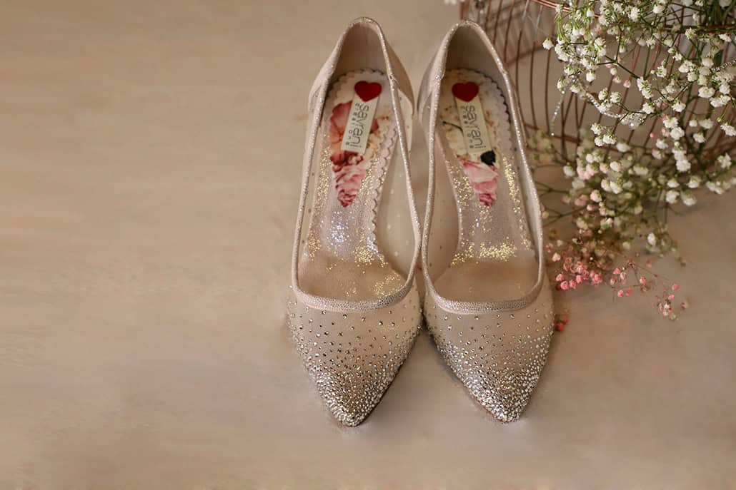 Παραμυθένια νυφικά παπούτσια από Savrani Creations │ Crystal Gardens Collection