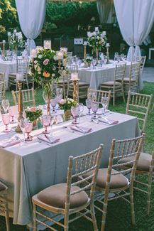 Ρομαντικος outdoor στολισμος δεξιωσης σε πανεμορφο κτημα