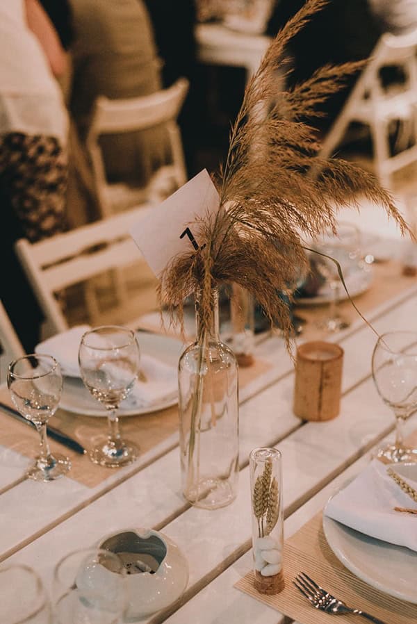 Μποεμ ιδεες διακοσμησης για τραπεζια δεξιωσης γαμου