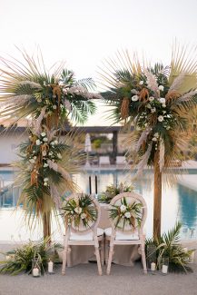 Βοhemian διακόσμηση για έναν πολιτικό γάμο