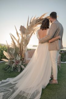 Στολισμός δεξίωσης για έναν bohemian style γάμο