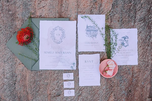 Minimal προσκλήσεις γάμου από Atelier Invitations