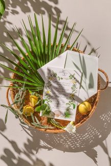 Πρωτότυπα lemon pattern προσκλητήρια γάμου από Type Center Πρωτότυπα lemon pattern προσκλητήρια γάμου από Type Center