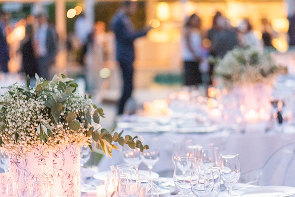 Πανέμορφος γάμος –  βάπτιση στην Αθήνα με γυψοφύλλη και μπλε ορτανσίες │ Λένα & Λεωνίδας