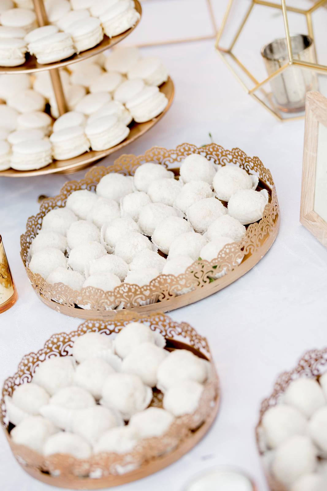 Elegant στολισμός dessert table γάμου